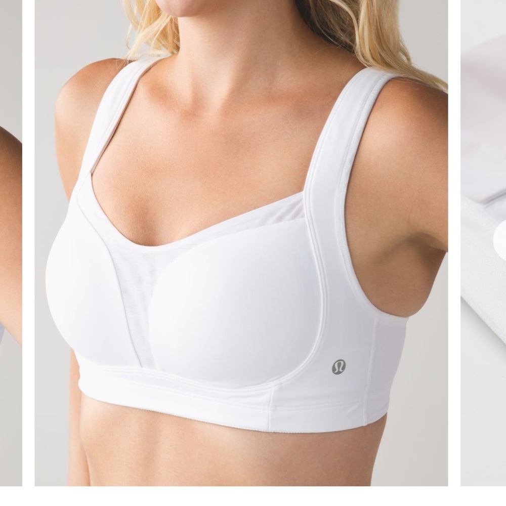 Lululemon Size 32C White Tata Tamer Sports Bra